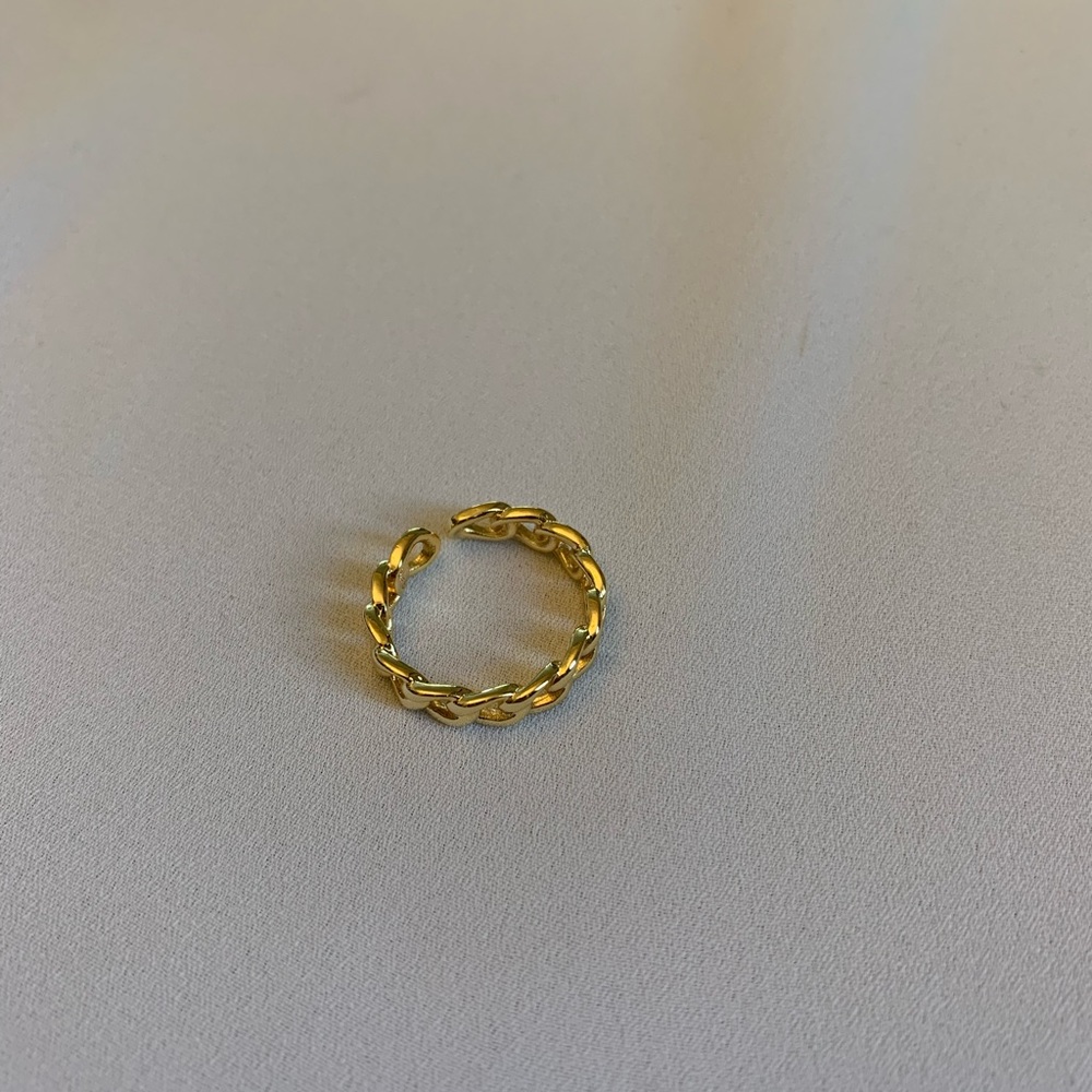 Bold Gold Chain Ring - Mini - Picture 4 of 7